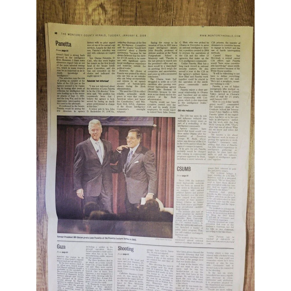 2009 Jan 6: Monterey County (CA) Herald 